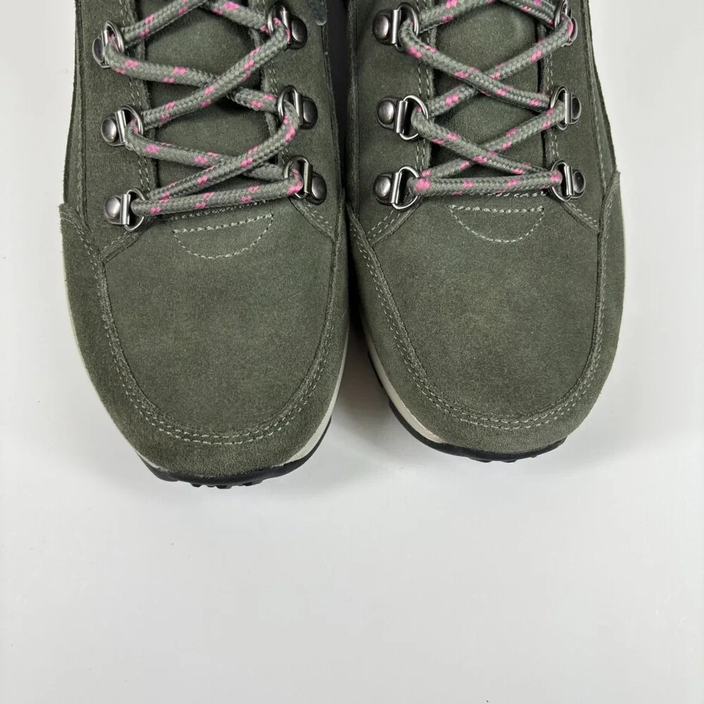 Skechers Uno Rugged Women's US 10 Olive Green Suede Hiking Fashion Sneaker Boots